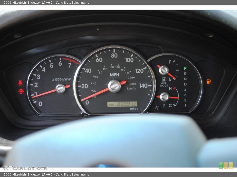 Sand Blast Beige Interior Gauges for the 2006 Mitsubishi Endeavor LS AWD #49661518