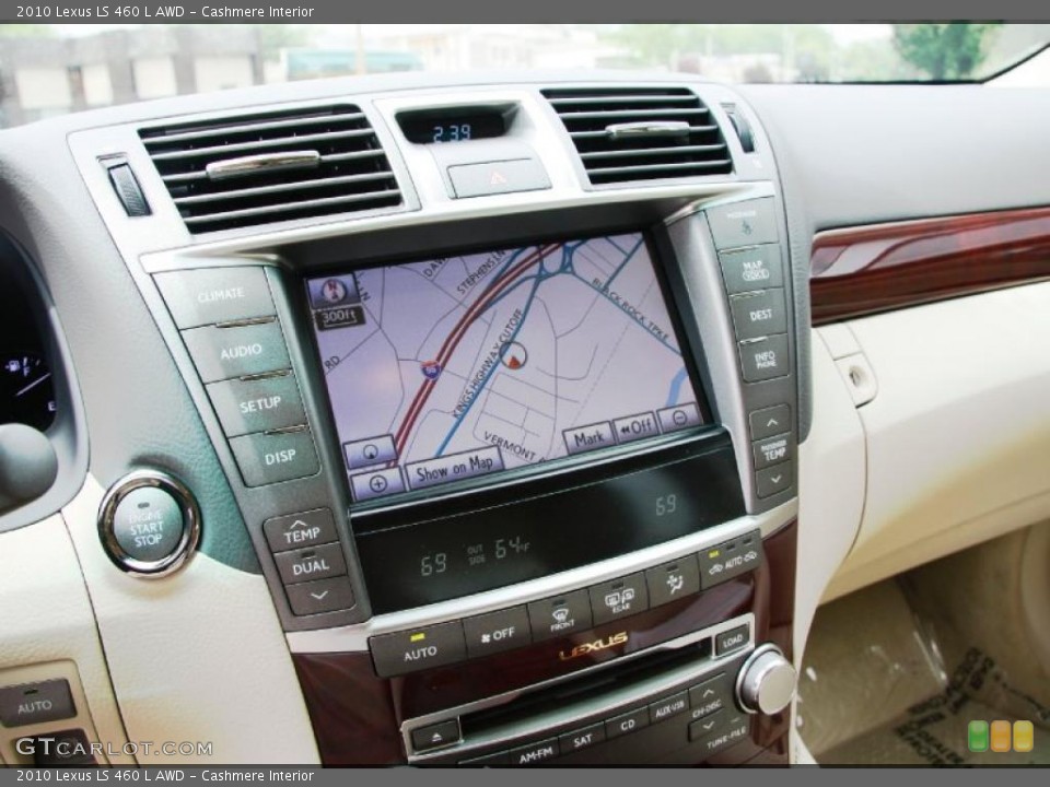 Cashmere Interior Navigation for the 2010 Lexus LS 460 L AWD #49661551