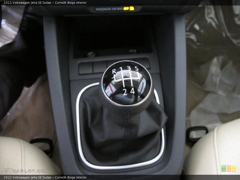 Cornsilk Beige Interior Transmission for the 2011 Volkswagen Jetta SE Sedan #49662739