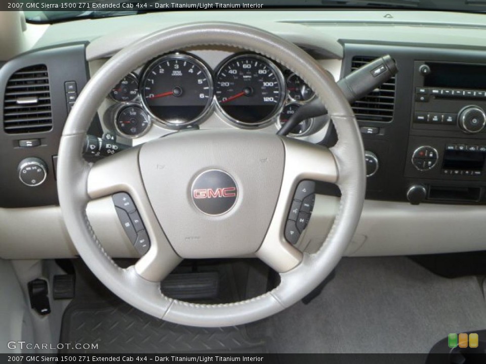 Dark Titanium/Light Titanium Interior Steering Wheel for the 2007 GMC Sierra 1500 Z71 Extended Cab 4x4 #49662850