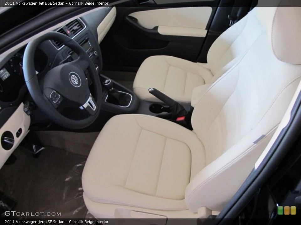 Cornsilk Beige Interior Photo for the 2011 Volkswagen Jetta SE Sedan #49663207