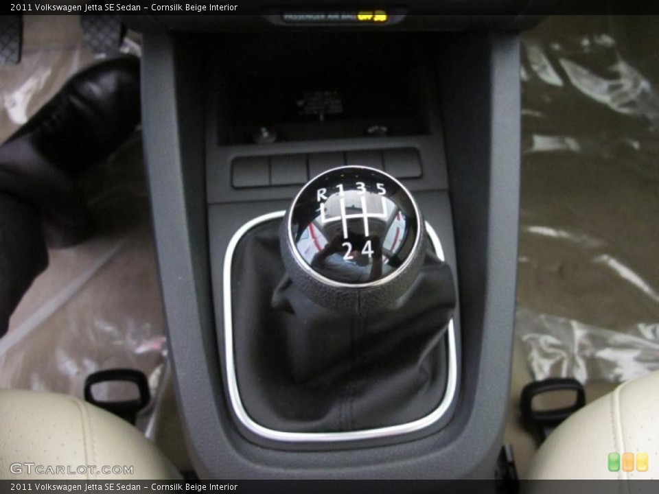 Cornsilk Beige Interior Transmission for the 2011 Volkswagen Jetta SE Sedan #49663789