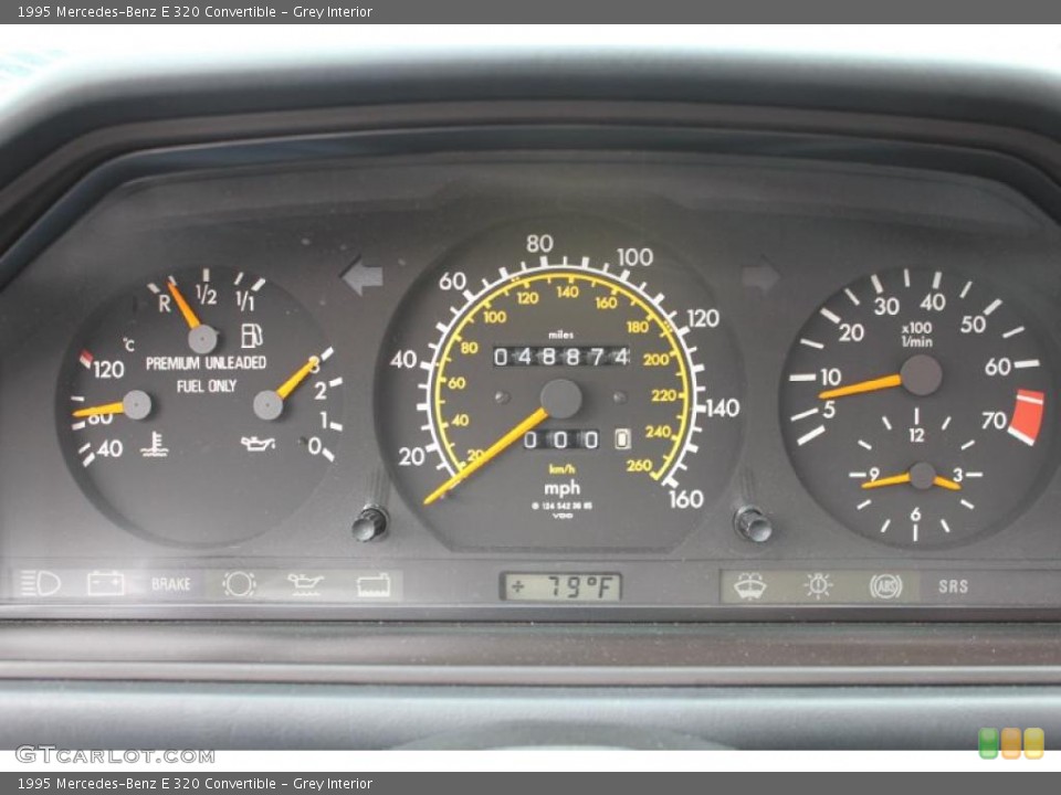 Grey Interior Gauges for the 1995 Mercedes-Benz E 320 Convertible #49664873