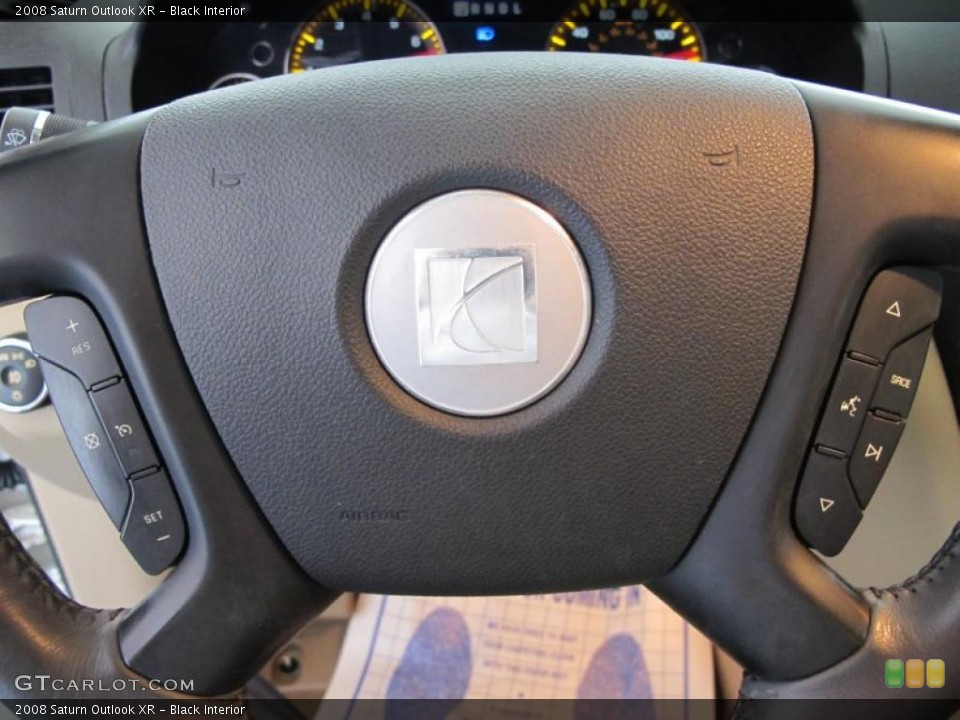 Black Interior Steering Wheel for the 2008 Saturn Outlook XR #49665966