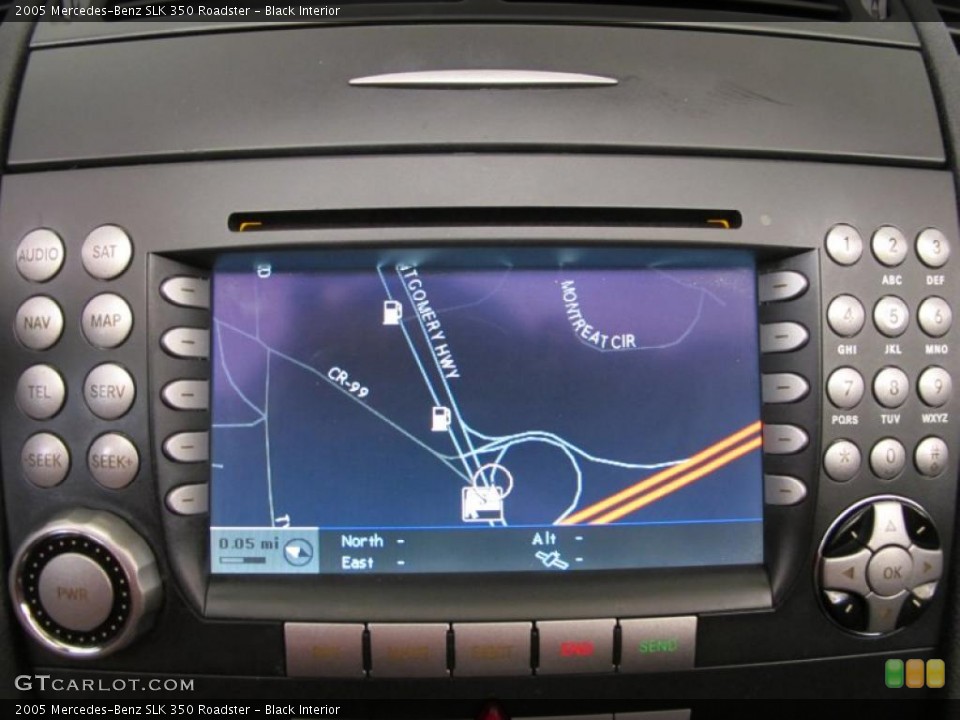 Black Interior Navigation for the 2005 Mercedes-Benz SLK 350 Roadster #49666896