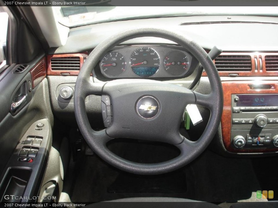 Ebony Black Interior Steering Wheel for the 2007 Chevrolet Impala LT #49671471