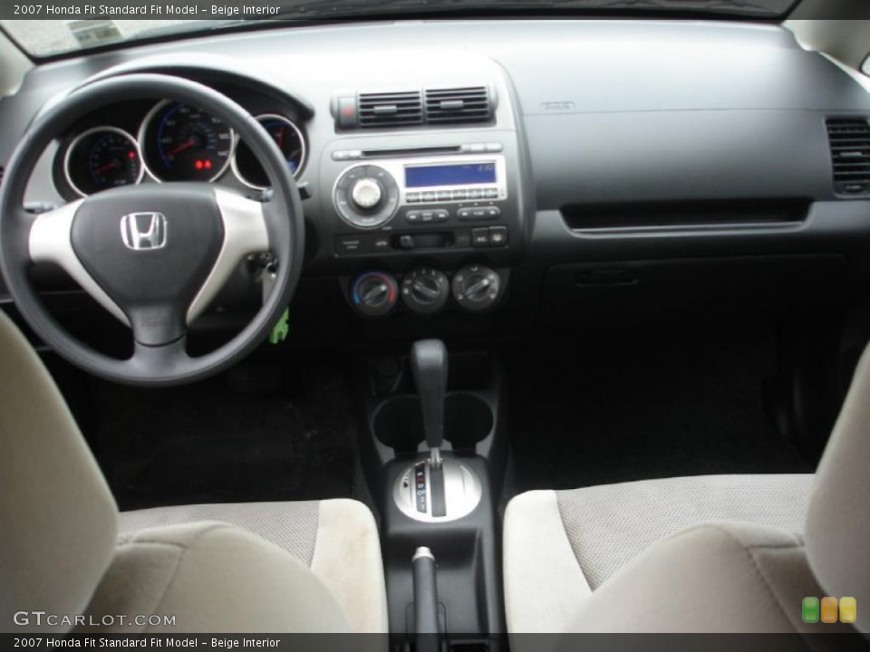 Beige Interior Dashboard for the 2007 Honda Fit  #49671678