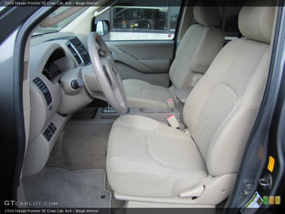 Beige Interior Photo for the 2009 Nissan Frontier SE Crew Cab 4x4 #49672317