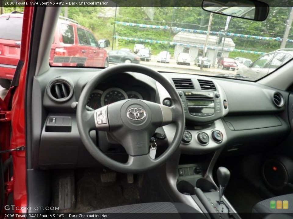 Dark Charcoal Interior Dashboard for the 2006 Toyota RAV4 Sport V6 4WD #49672975