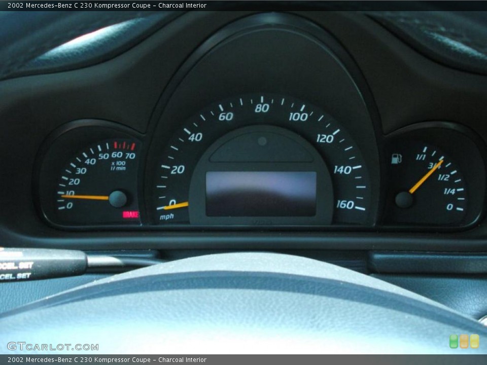 Charcoal Interior Gauges for the 2002 Mercedes-Benz C 230 Kompressor Coupe #49675152