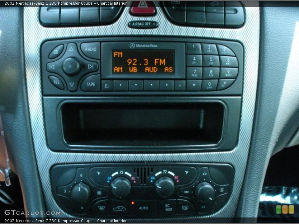 Charcoal Interior Controls for the 2002 Mercedes-Benz C 230 Kompressor Coupe #49675182