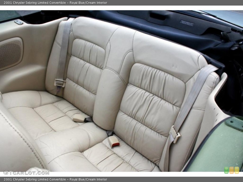 Royal Blue/Cream Interior Photo for the 2001 Chrysler Sebring Limited Convertible #49680102