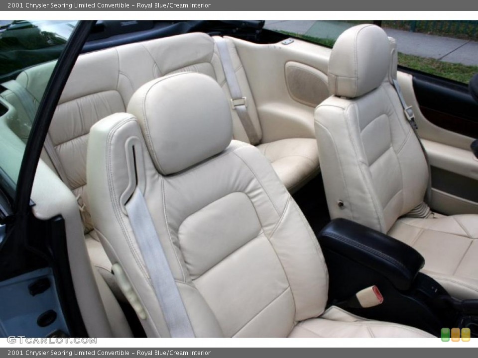 Royal Blue/Cream Interior Photo for the 2001 Chrysler Sebring Limited Convertible #49680198