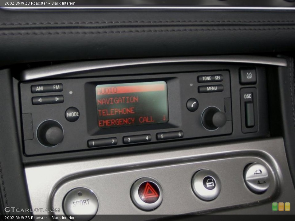 Black Interior Controls for the 2002 BMW Z8 Roadster #49681632