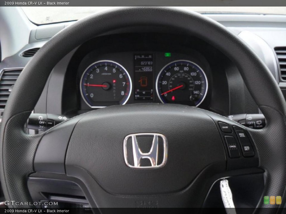 Black Interior Steering Wheel for the 2009 Honda CR-V LX #49682670