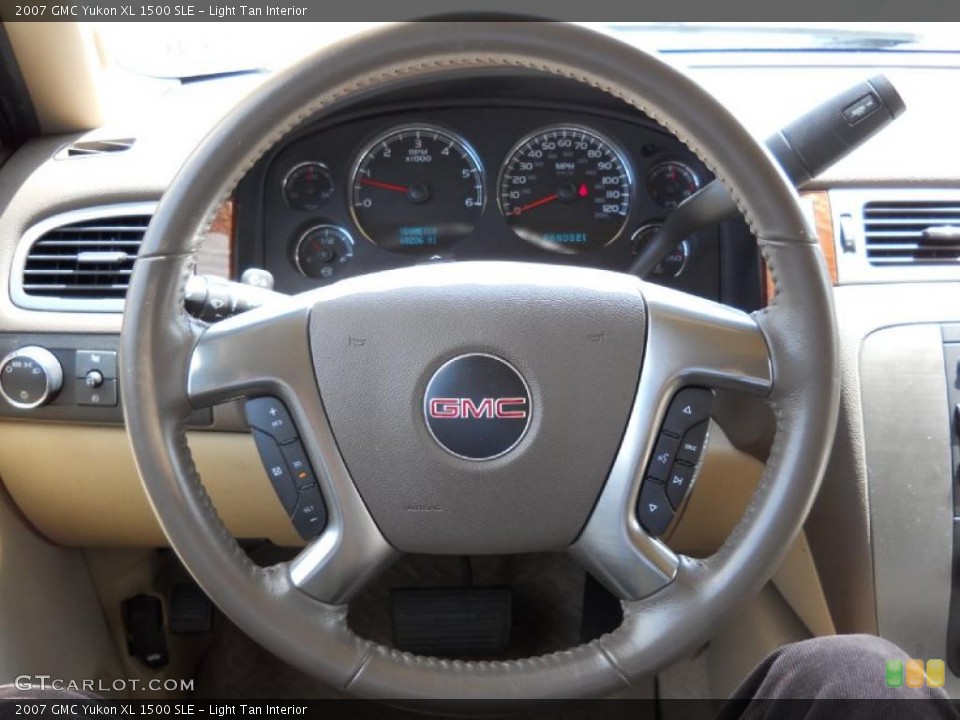Light Tan Interior Steering Wheel for the 2007 GMC Yukon XL 1500 SLE #49682871