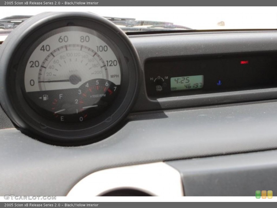 Black/Yellow Interior Gauges for the 2005 Scion xB Release Series 2.0 #49683465