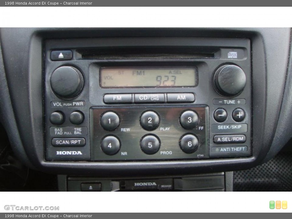 Charcoal Interior Controls for the 1998 Honda Accord EX Coupe #49684548