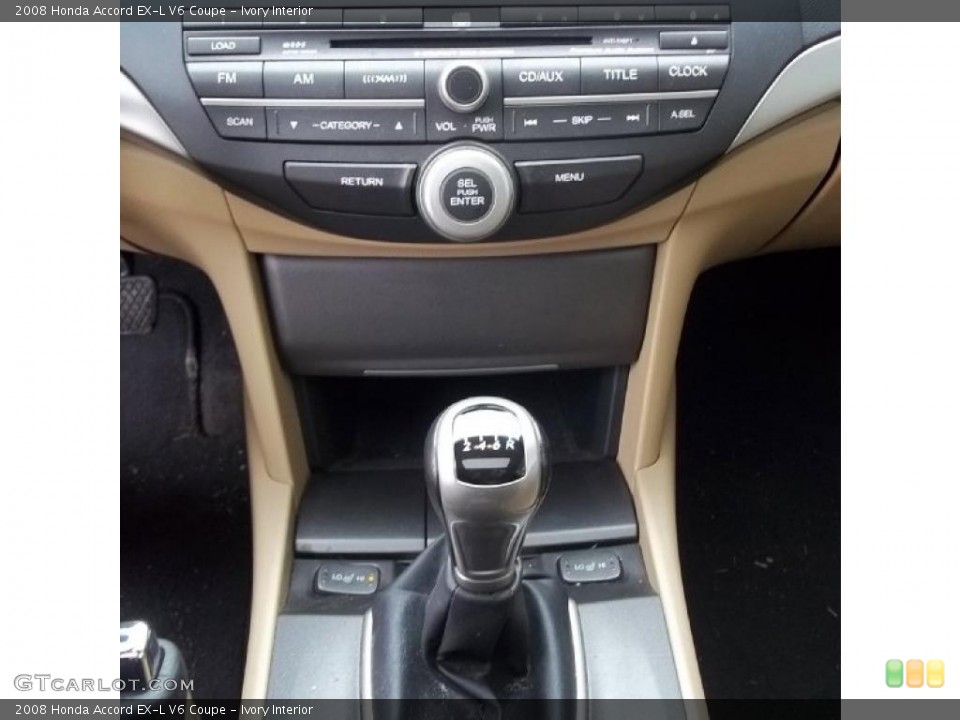 Ivory Interior Controls for the 2008 Honda Accord EX-L V6 Coupe #49685667
