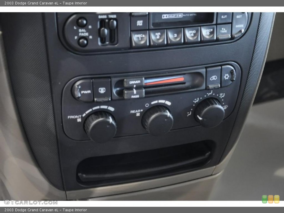 Taupe Interior Controls for the 2003 Dodge Grand Caravan eL #49685776