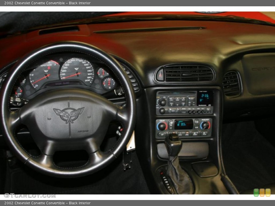 Black Interior Dashboard for the 2002 Chevrolet Corvette Convertible #49687545