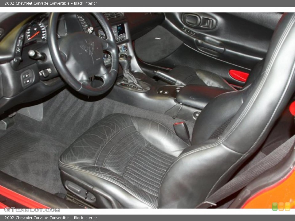Black Interior Photo for the 2002 Chevrolet Corvette Convertible #49687557