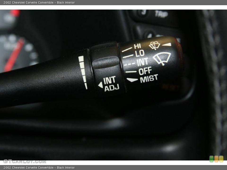 Black Interior Controls for the 2002 Chevrolet Corvette Convertible #49687827