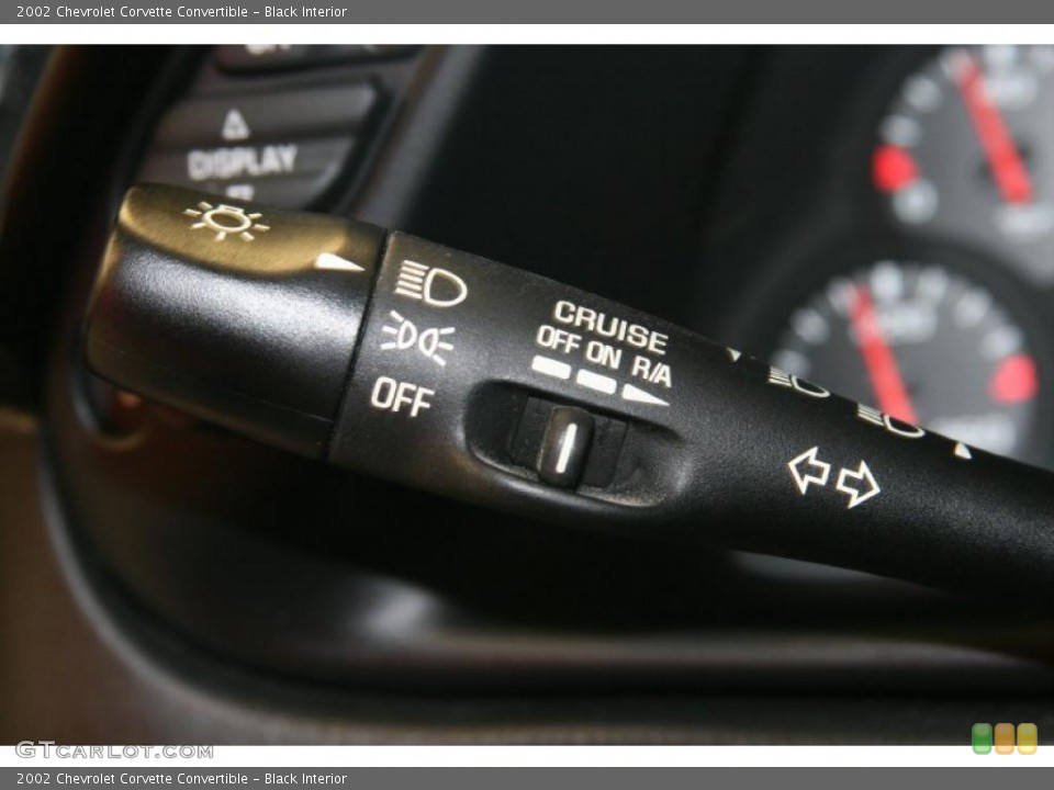 Black Interior Controls for the 2002 Chevrolet Corvette Convertible #49687839