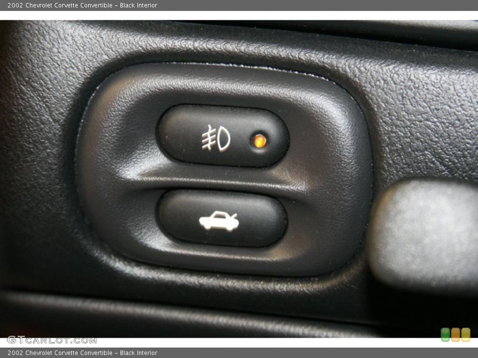 Black Interior Controls for the 2002 Chevrolet Corvette Convertible #49687851