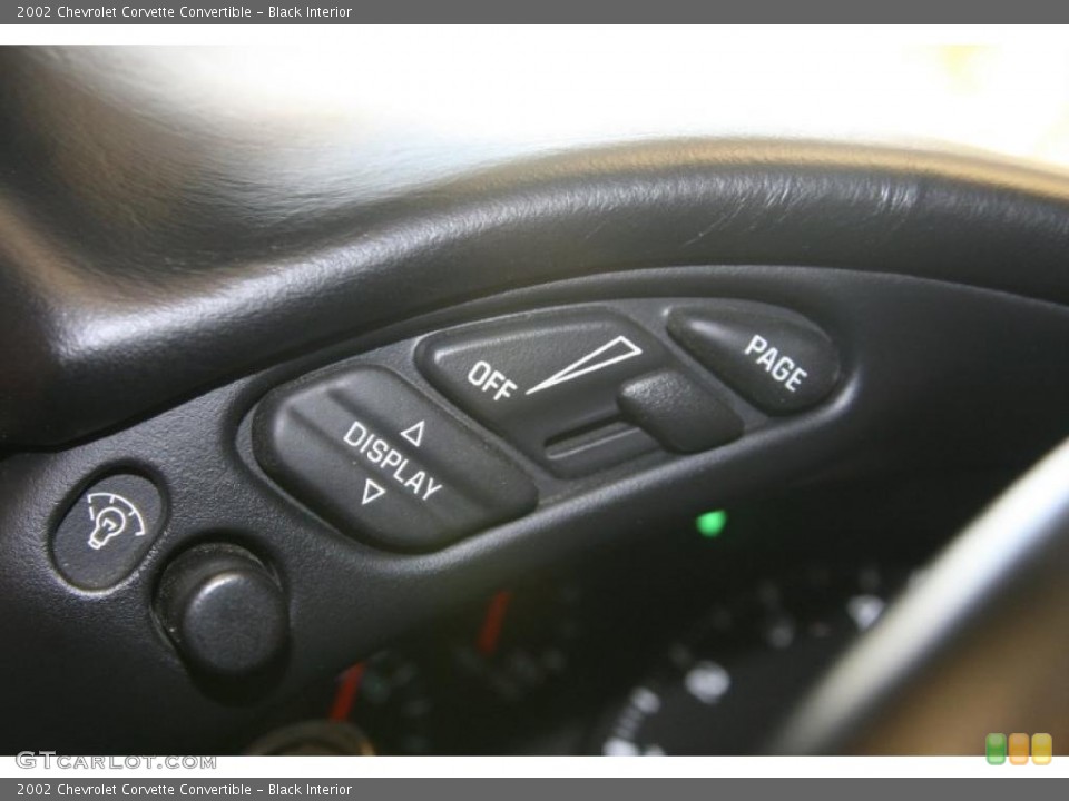 Black Interior Controls for the 2002 Chevrolet Corvette Convertible #49687863
