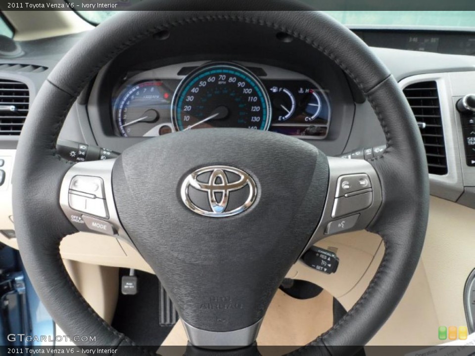 Ivory Interior Steering Wheel for the 2011 Toyota Venza V6 #49689276