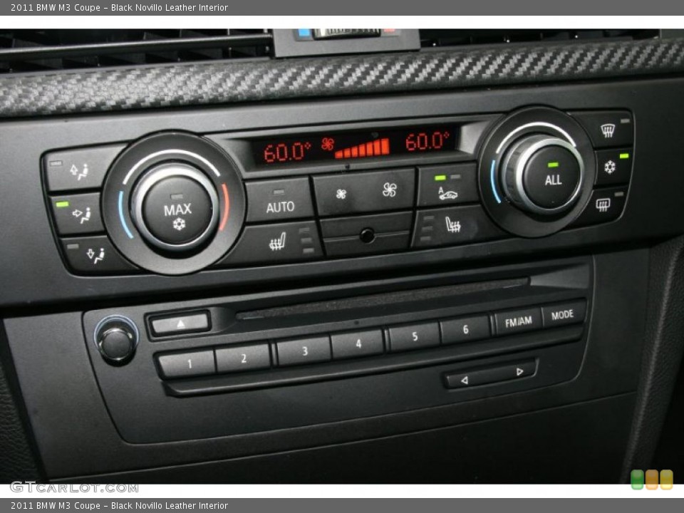 Black Novillo Leather Interior Controls for the 2011 BMW M3 Coupe #49690758