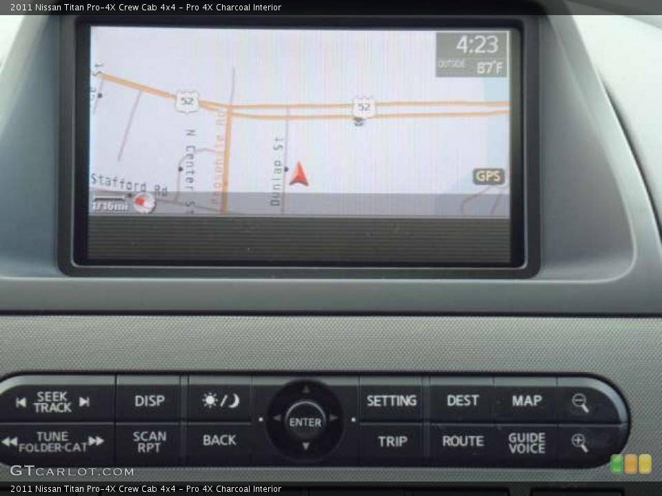 Pro 4X Charcoal Interior Navigation for the 2011 Nissan Titan Pro-4X Crew Cab 4x4 #49696756