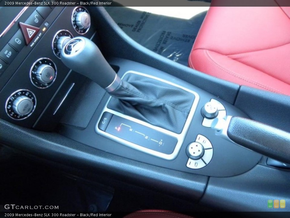Black/Red Interior Transmission for the 2009 Mercedes-Benz SLK 300 Roadster #49697038