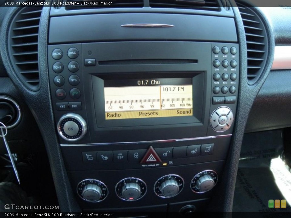 Black/Red Interior Controls for the 2009 Mercedes-Benz SLK 300 Roadster #49697053