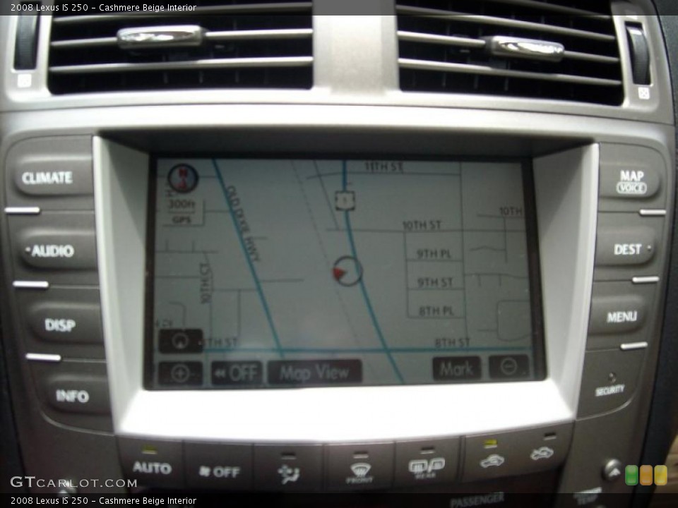 Cashmere Beige Interior Navigation for the 2008 Lexus IS 250 #49698247
