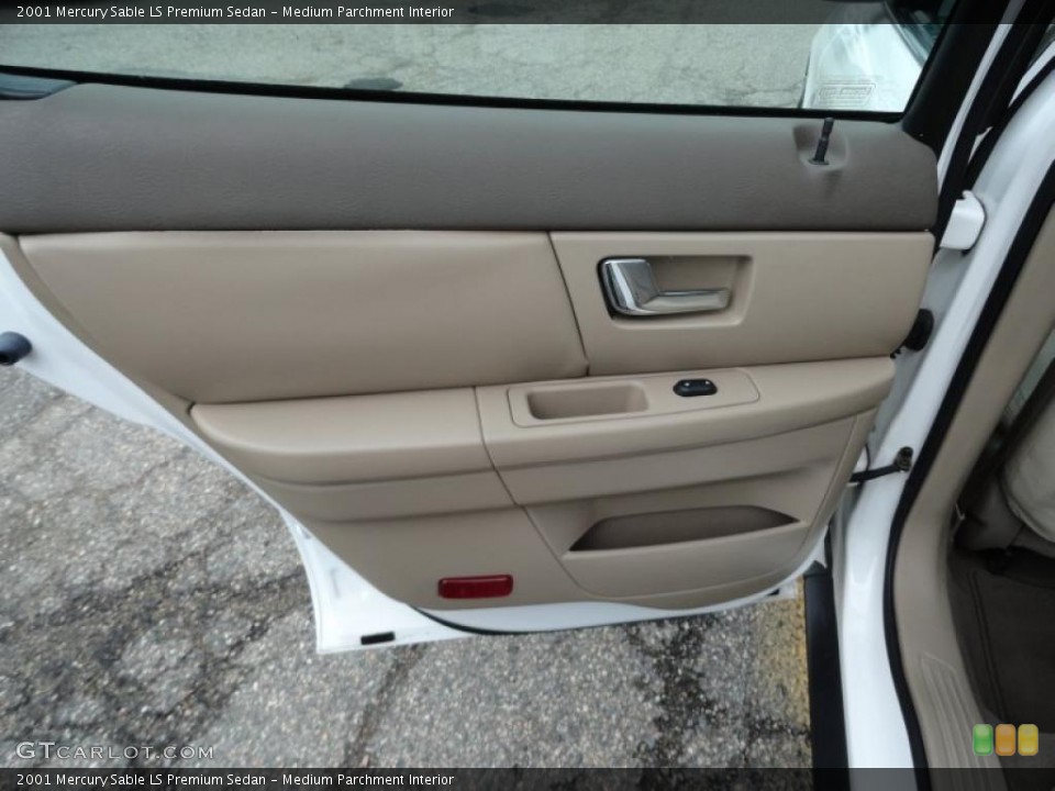Medium Parchment Interior Door Panel for the 2001 Mercury Sable LS Premium Sedan #49702753
