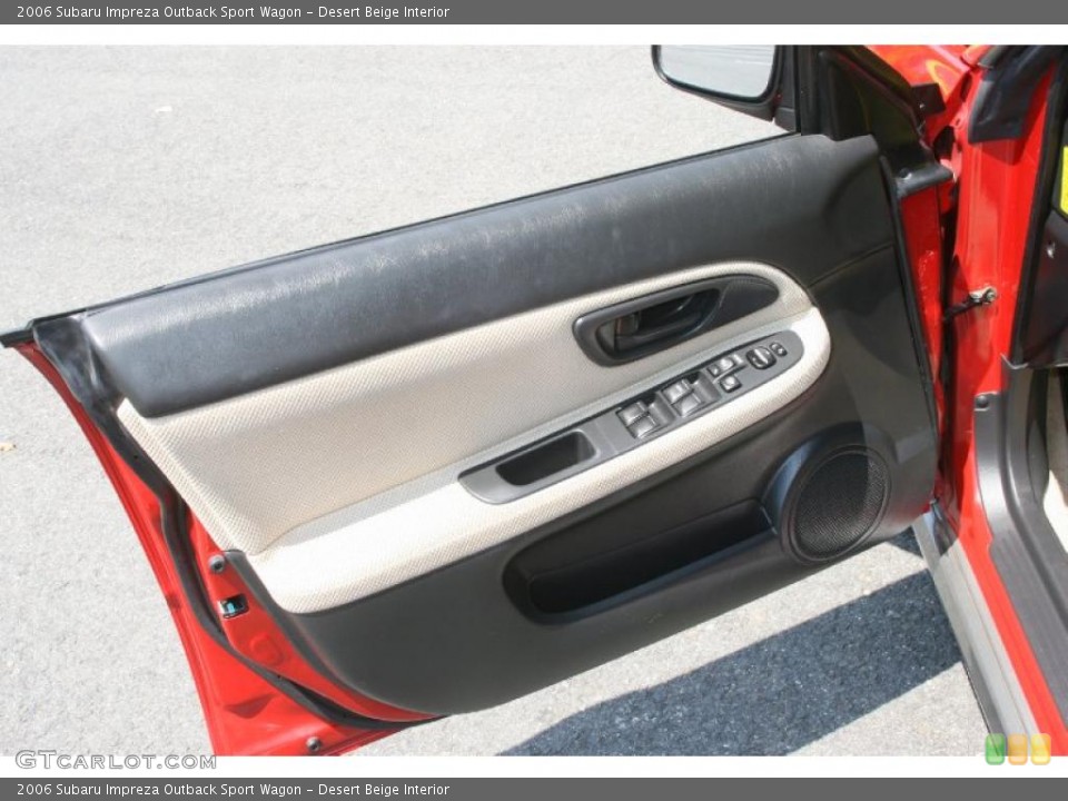 Desert Beige Interior Door Panel for the 2006 Subaru Impreza Outback Sport Wagon #49702825