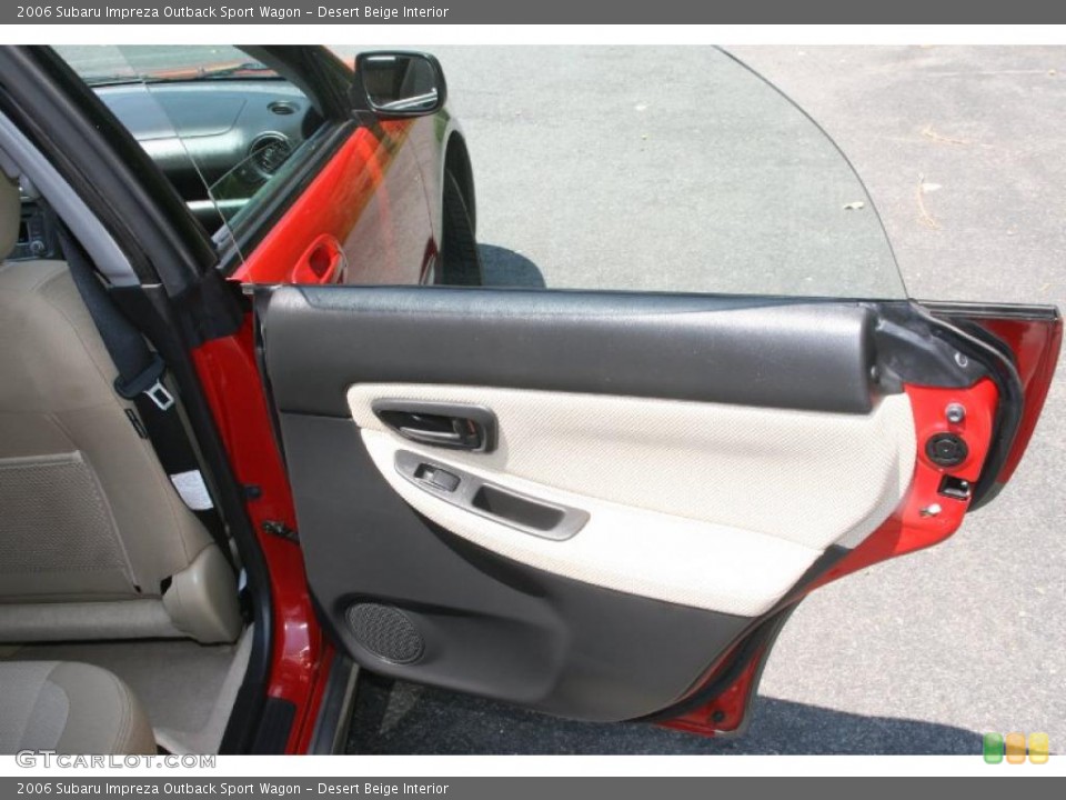 Desert Beige Interior Door Panel for the 2006 Subaru Impreza Outback Sport Wagon #49702855