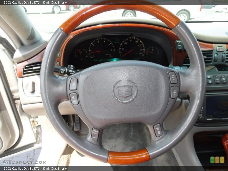 Dark Gray Interior Steering Wheel for the 2002 Cadillac DeVille DTS #49703104