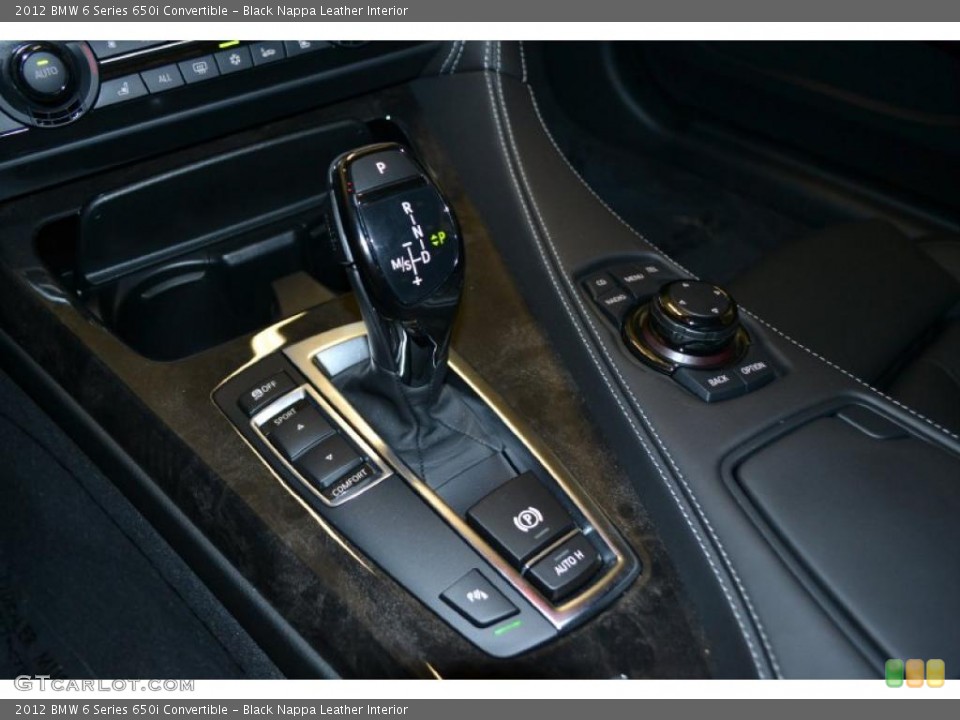 Black Nappa Leather Interior Transmission for the 2012 BMW 6 Series 650i Convertible #49703689