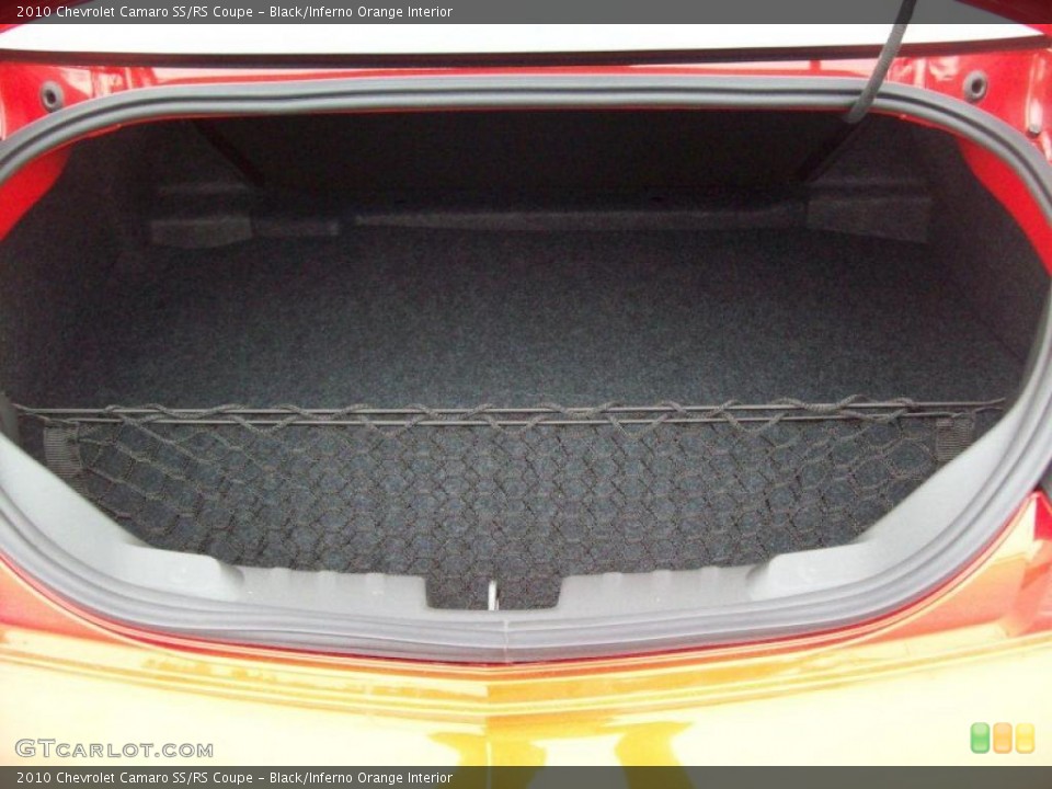 Black/Inferno Orange Interior Trunk for the 2010 Chevrolet Camaro SS/RS Coupe #49704556