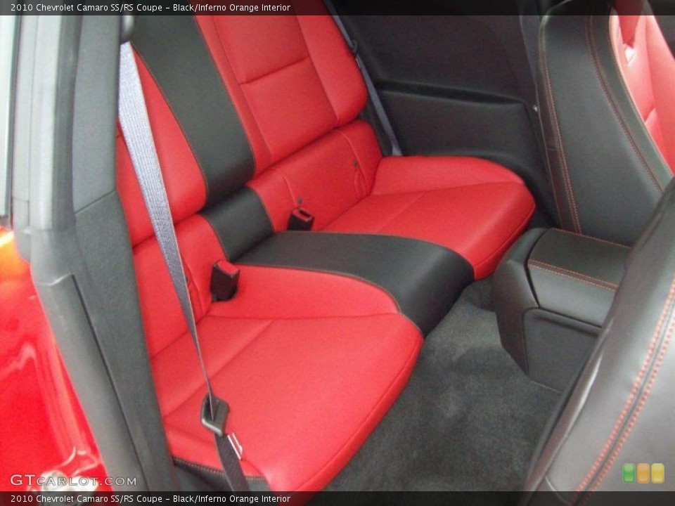 Black/Inferno Orange Interior Photo for the 2010 Chevrolet Camaro SS/RS Coupe #49704841