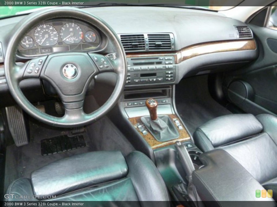 Black Interior Prime Interior for the 2000 BMW 3 Series 328i Coupe #49707046