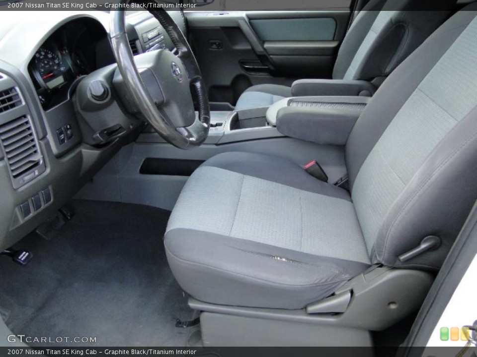 Graphite Black/Titanium Interior Photo for the 2007 Nissan Titan SE King Cab #49708495