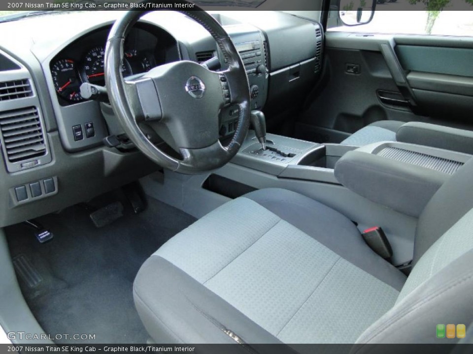Graphite Black/Titanium Interior Photo for the 2007 Nissan Titan SE King Cab #49708510