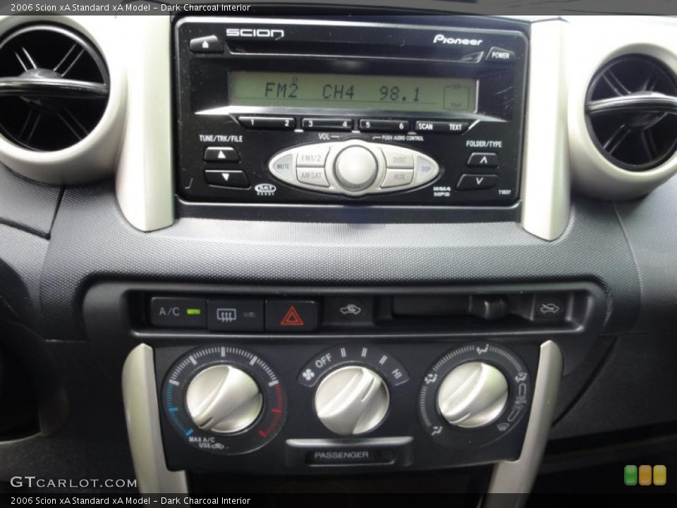 Dark Charcoal Interior Controls for the 2006 Scion xA  #49708882