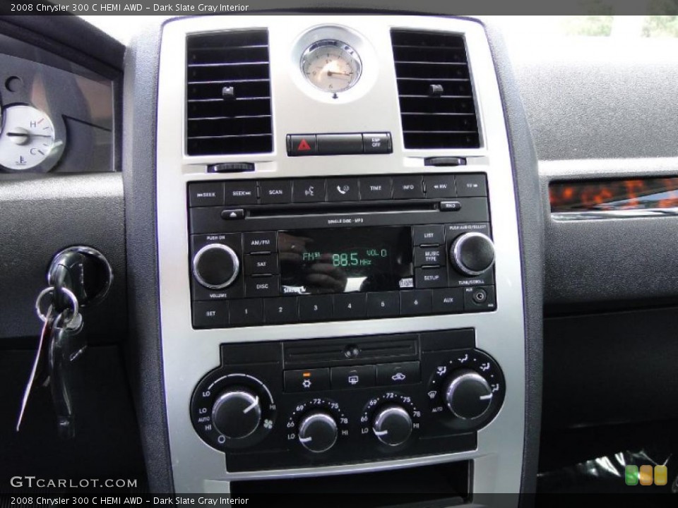 Dark Slate Gray Interior Controls for the 2008 Chrysler 300 C HEMI AWD #49709128