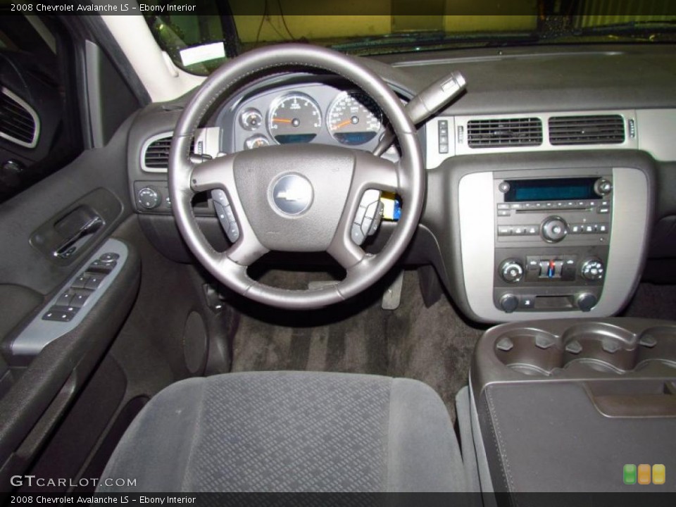 Ebony Interior Dashboard for the 2008 Chevrolet Avalanche LS #49711168