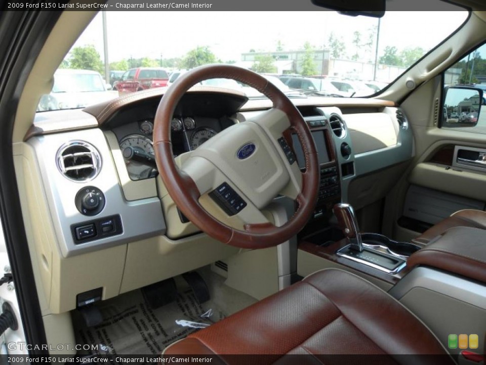 Chaparral Leather/Camel Interior Photo for the 2009 Ford F150 Lariat SuperCrew #49711419